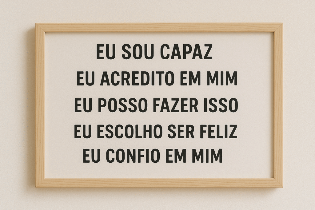Quadro de Afirmações Poderoso