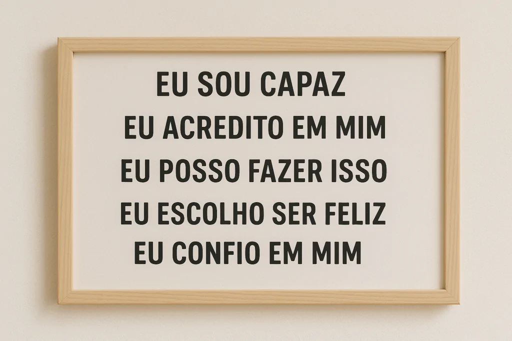 Quadro de Afirmações Poderoso
